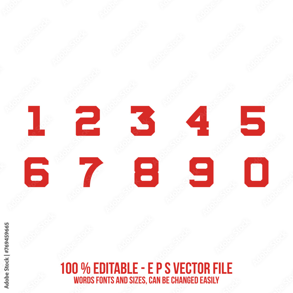 Vector classic sport basketball jersey number vector