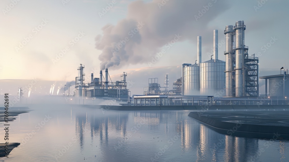 The connection between industrial plants and the environment.World Environment Day. The connection between industrial plants and the environment.World Environment Day.