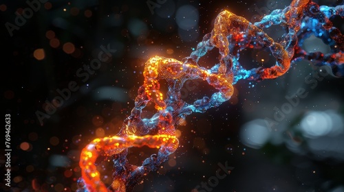 Human dna helix 