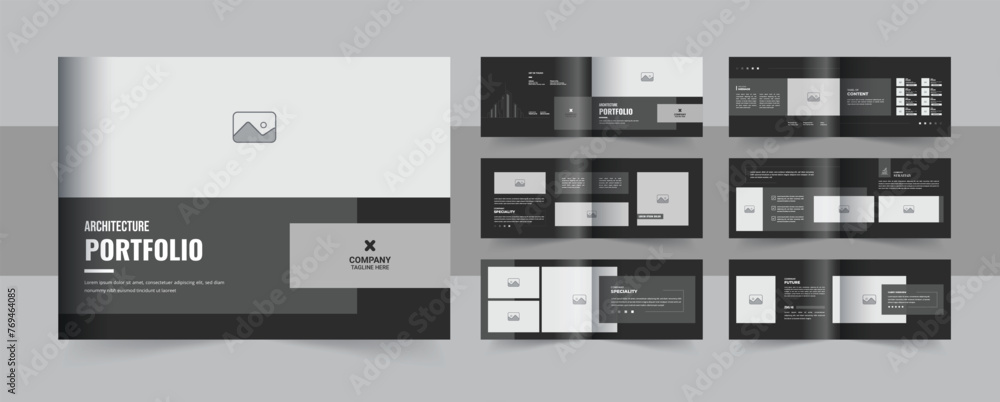 Architecture brochure or landscape interior portfolio design template Architecture brochure or landscape interior portfolio design template