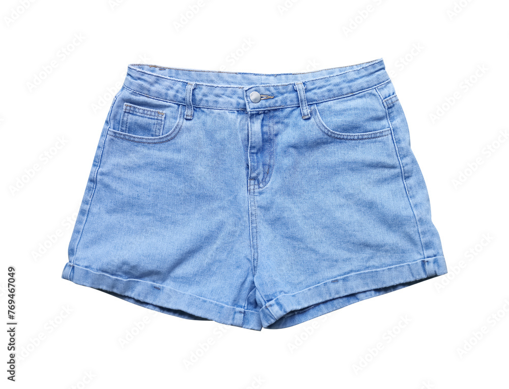 denim short jeans isolated on white background denim short jeans isolated on white background