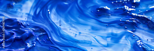 Liquid Artistry, Abstract Blue and White Textured Design with Fluid and Flowing Patterns