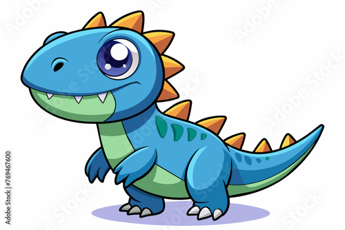 cute cartoon character xixiasaurus 