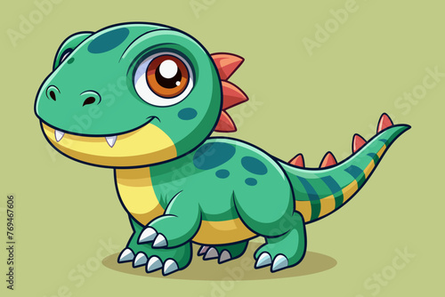 cute cartoon character xixiasaurus 