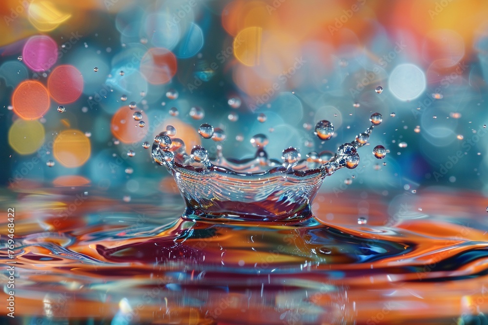 Droplet Fusion Fusion of water drops creating a mesmerizing effect. Droplet Fusion Fusion of water drops creating a mesmerizing effect.