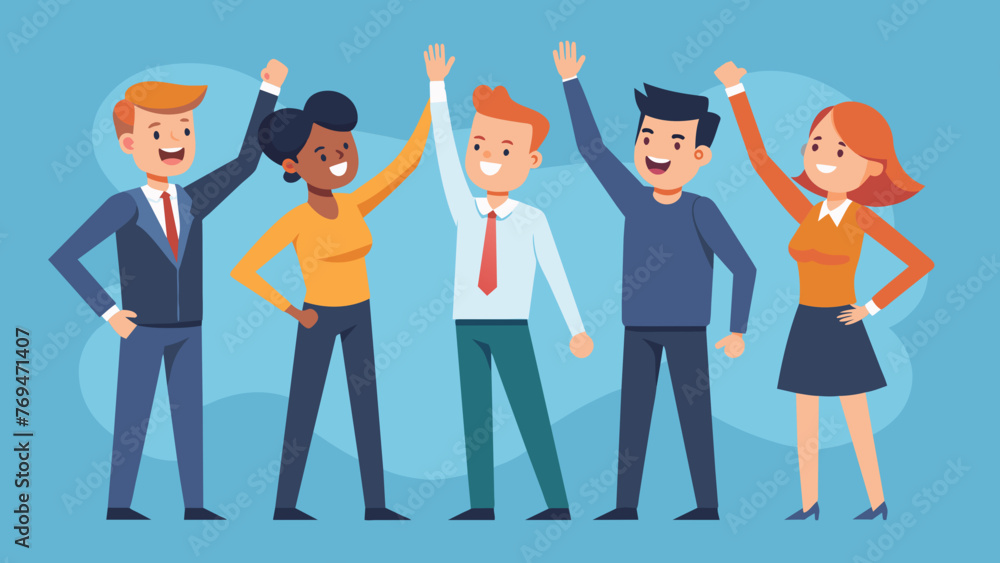 teamwork office workers vector illustration teamwork office workers vector illustration