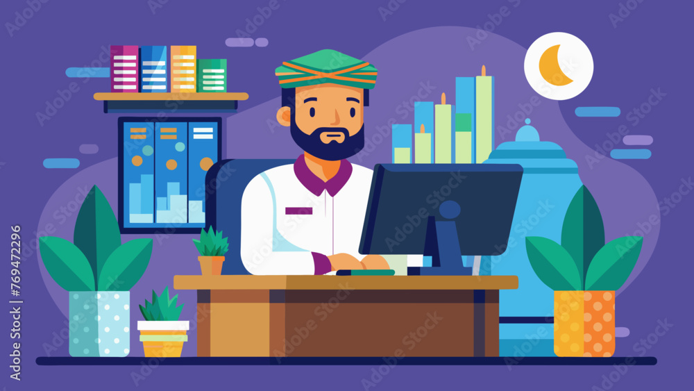 trader a desk vector illustration trader a desk vector illustration