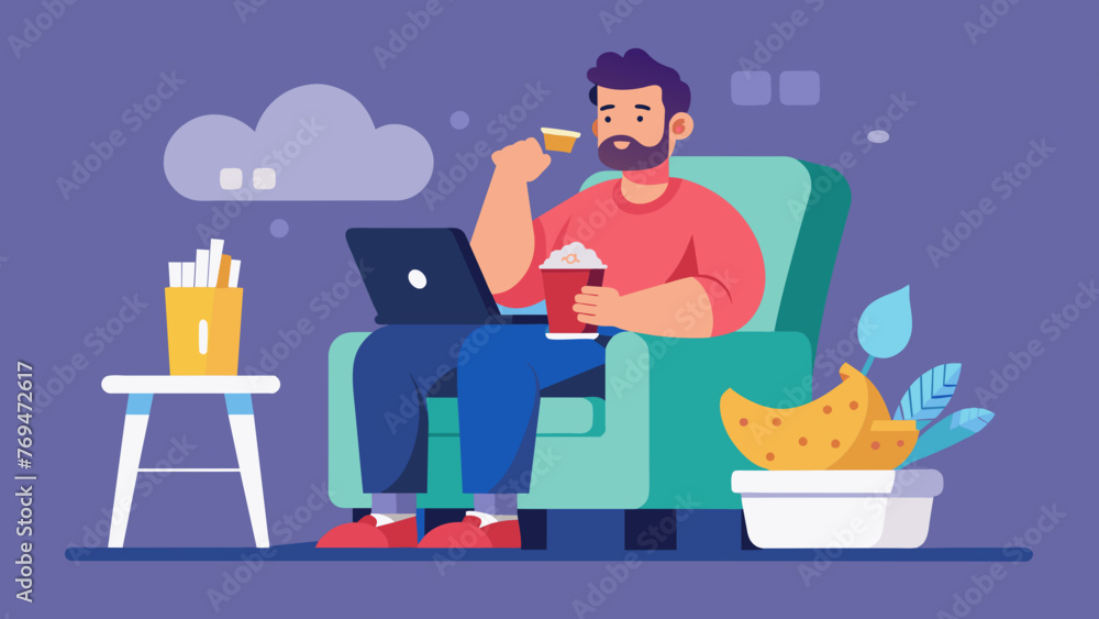 unhealthy lifestyle vector illustration unhealthy lifestyle vector illustration