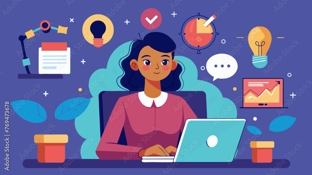 computer works vector illustration computer works vector illustration