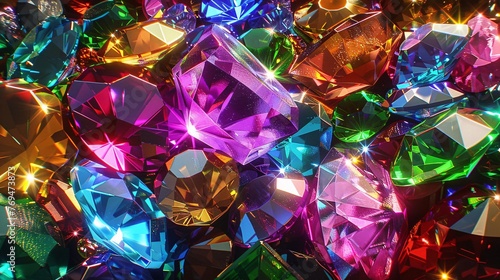 Colorful Gems A Rainbow of Celebration Generative AI