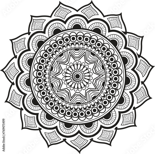 This is simple and vector Mandala  background and This Mandala background is editable.