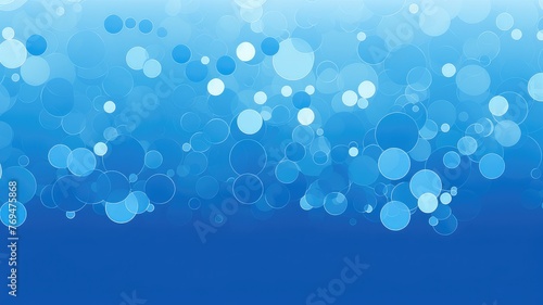 tranquil blue abstract bubbles background