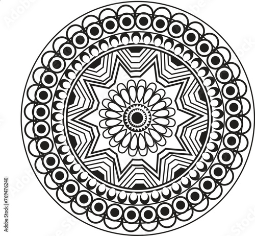 This is simple and vector Mandala  background and This Mandala background is editable.