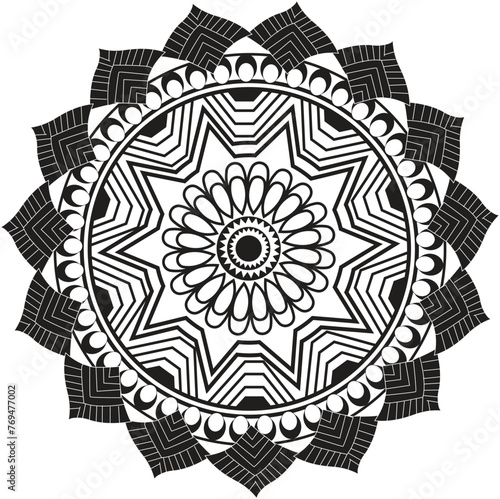 This is simple and vector Mandala  background and This Mandala background is editable.