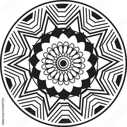 This is simple and vector Mandala  background and This Mandala background is editable.