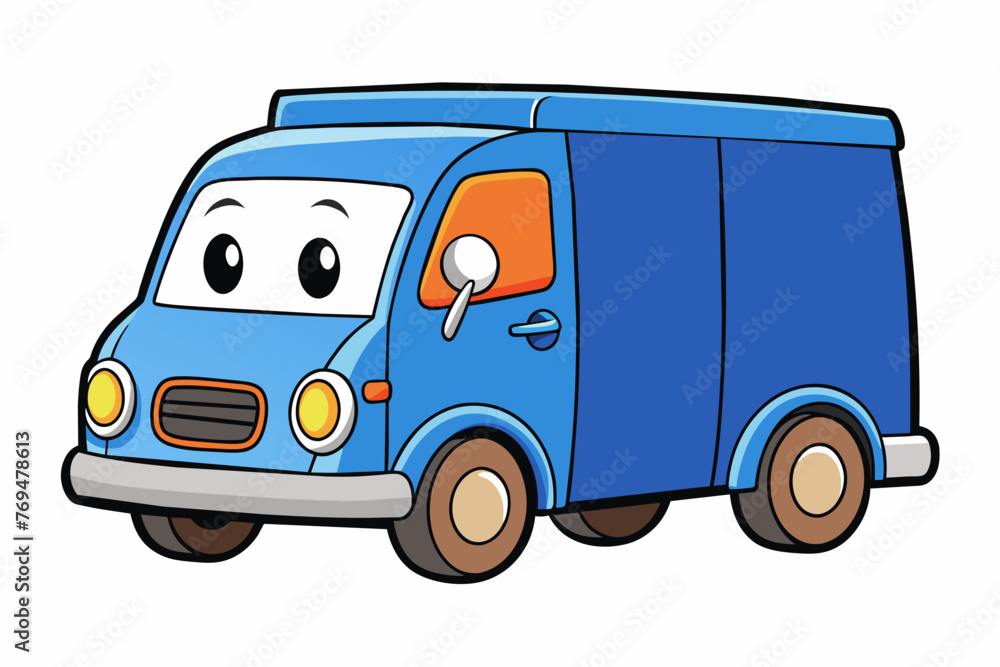 mail truck vector illustration
