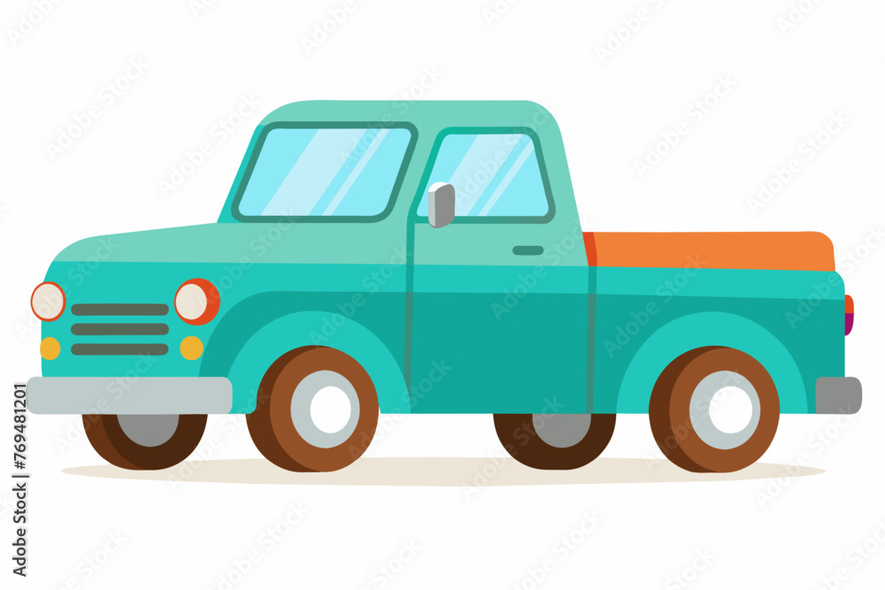 pickup vector illustration