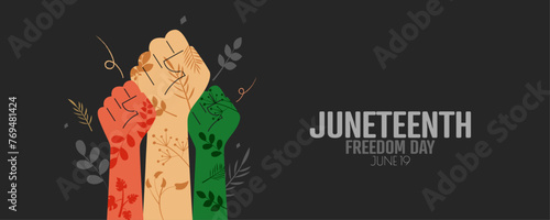 Juneteenth Freedom Day banner.
