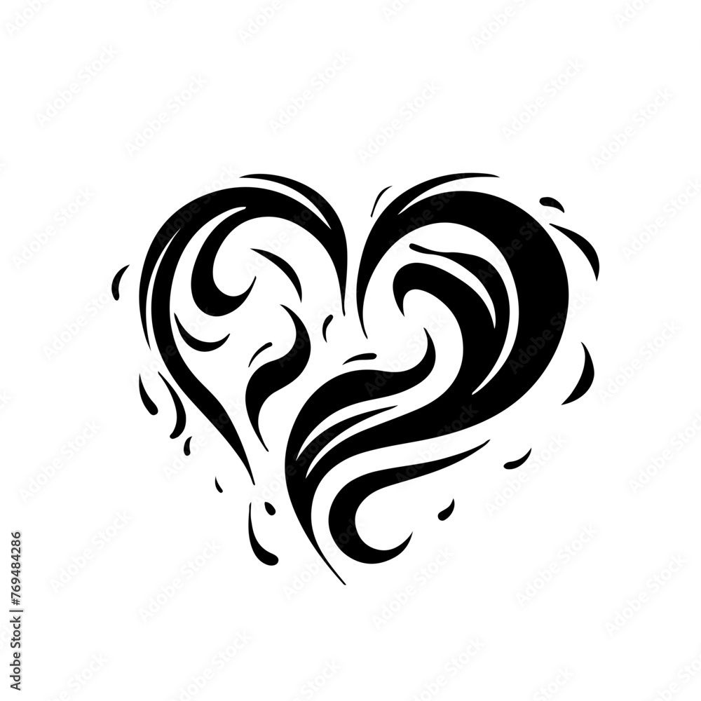 Naklejka premium Tender heart vector