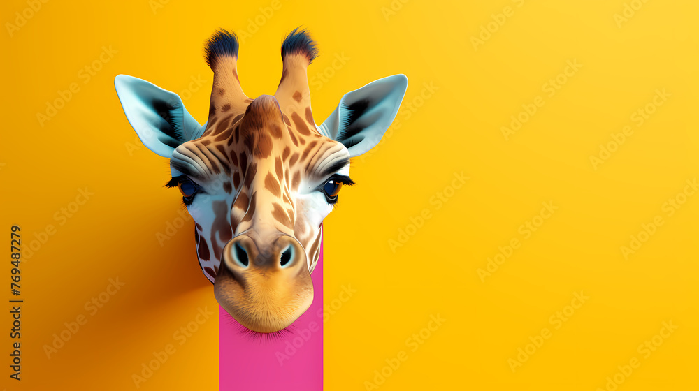 Obraz premium cute giraffe