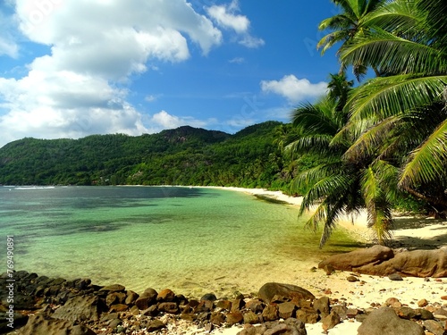 Seychelles, Mahé Islands, beaches of Anse Forbans and Marie Louise