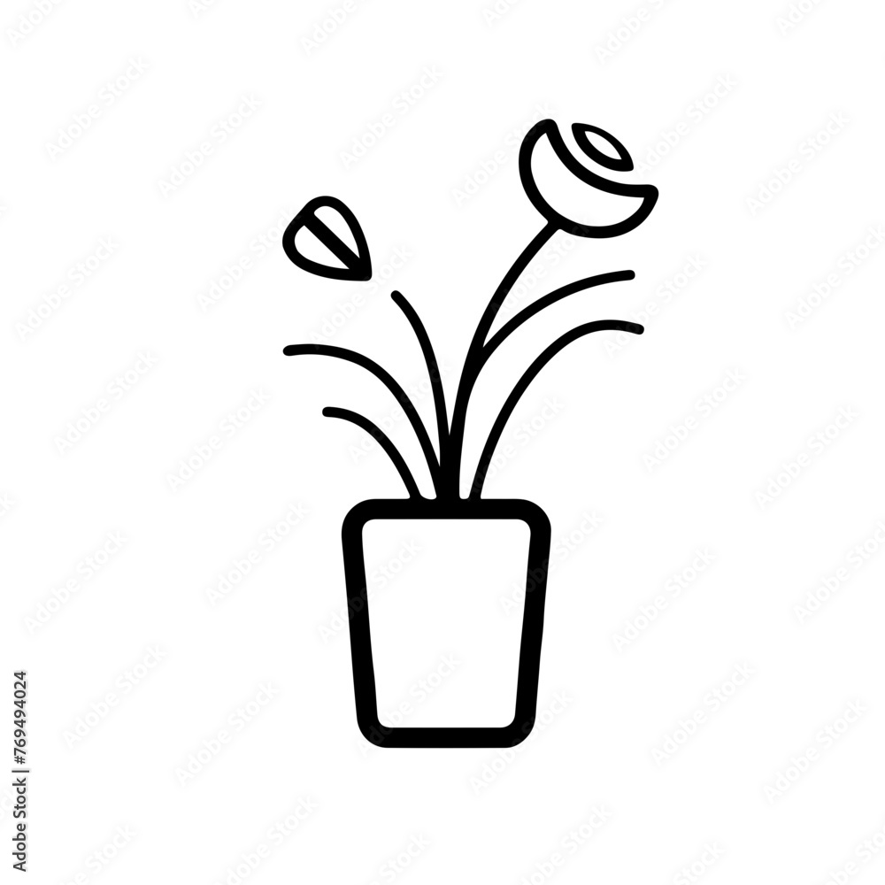 Flowers vase vector Flowers vase vector