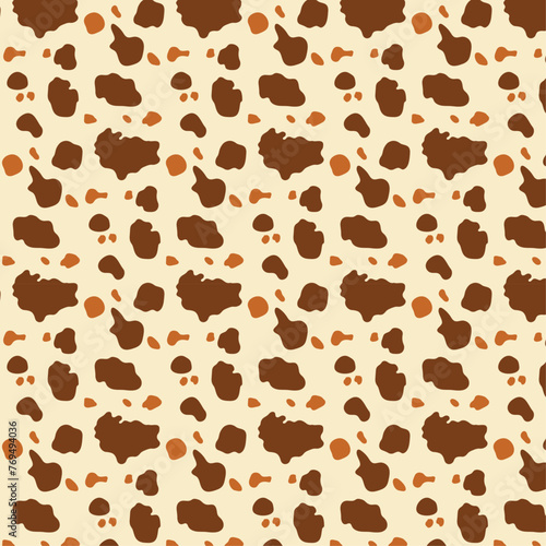 Cow print pattern animal seamless for printing, cutting, or crafts Ideal for wall stickers, home decorate, mugs, stickers and more.