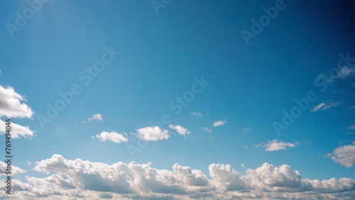 Clouds Drift Across the Vast Canvas of the Blue Sky