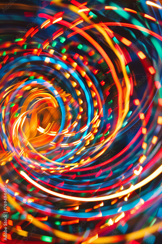 Swirling motion lights for background Swirling motion lights for background