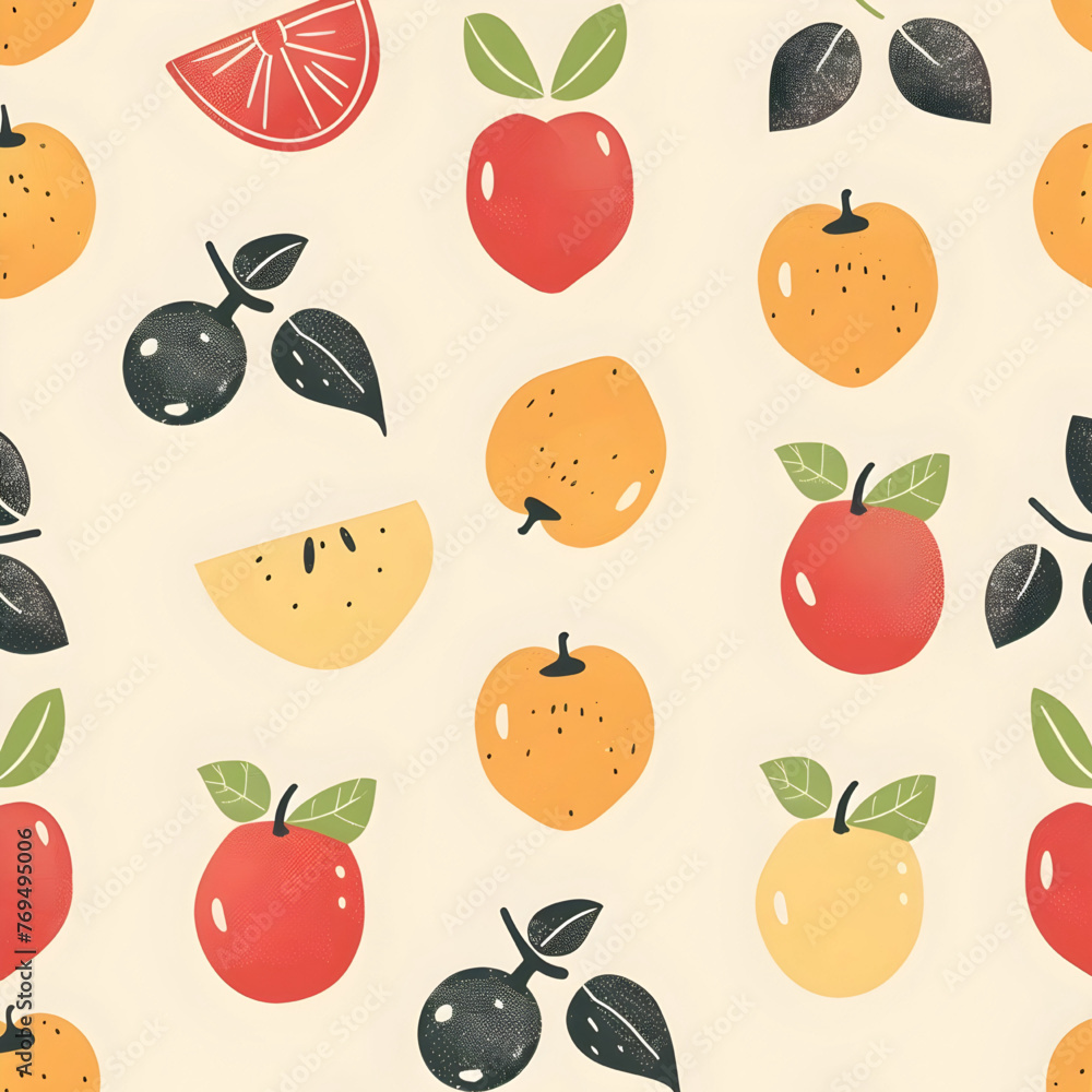 a simple fruit pattern a simple fruit pattern