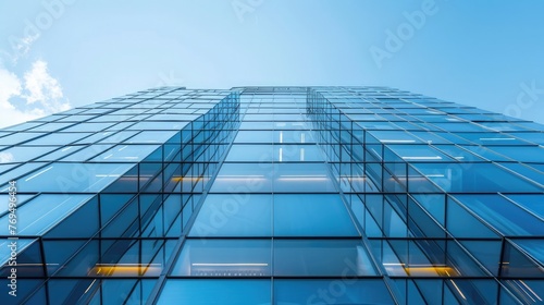 Modern office building detail. Architectural detail of modern skyscraper.