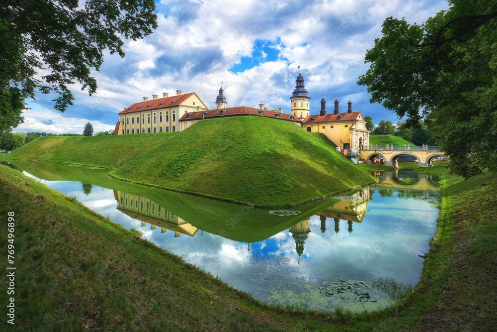 Fototapeta premium Nesvizh Castle in Nyasvizh, Belarus