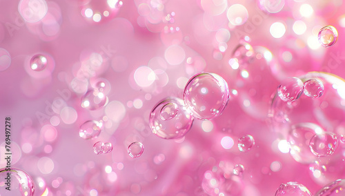 Bubbly Pink Wonderland: Enchanting Microstock Backgrounds for All Occasions