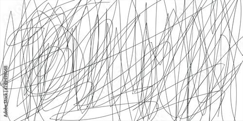 A set of strikethrough underlines. Brush stroke markers collection. Vector illustration of crossed scribble lines isolated on white background eps10.