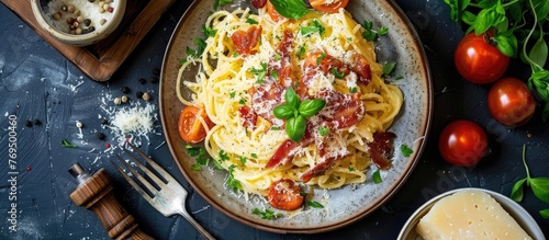 Spaghetti Carbonara Presentation