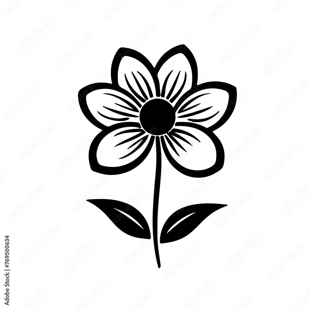 Obraz premium Flower vector illustration 