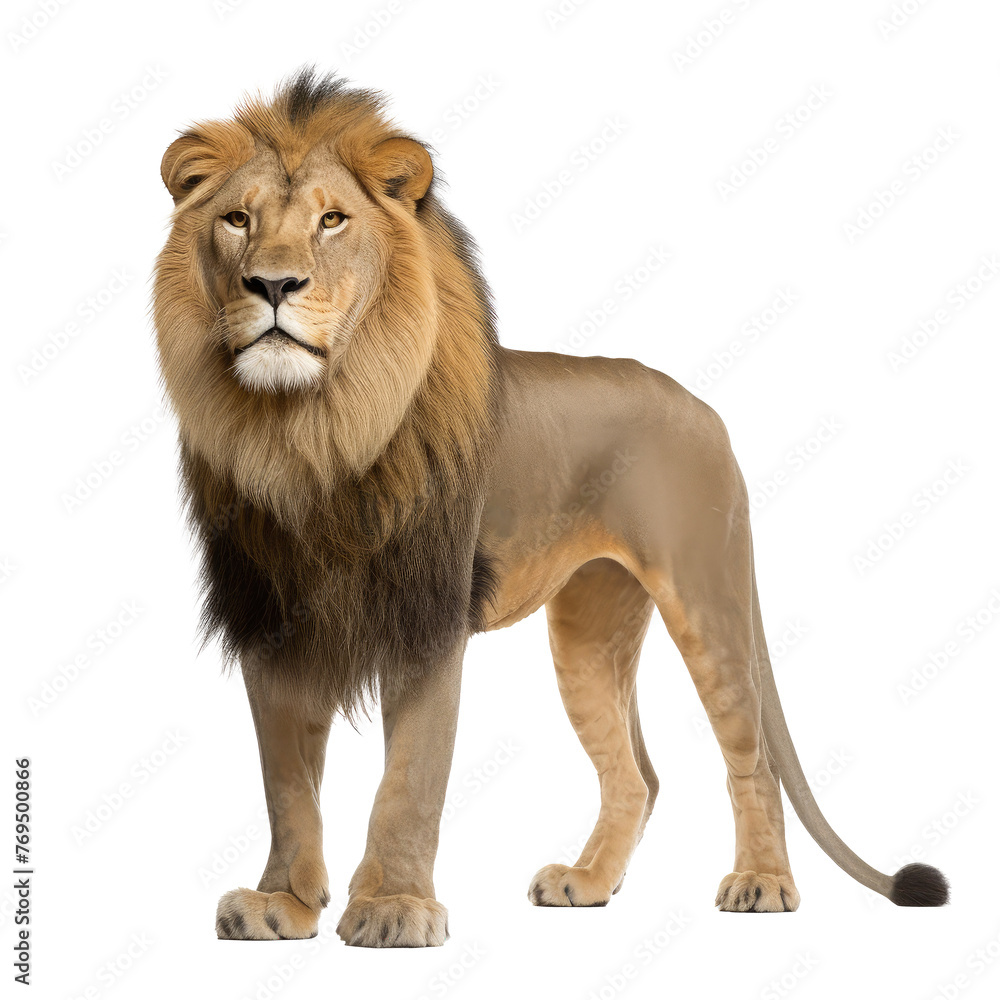 Obraz premium lion looking isolated on white