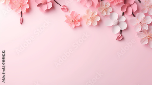 Decorative flower background pattern, floral border background