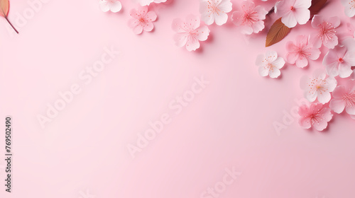 Decorative flower background pattern, floral border background