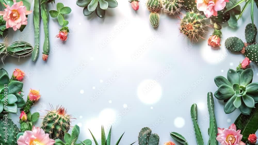 Mexican Cactus for Cinco de Mayo and Mexican Festival Concept 4K Mexican Cactus for Cinco de Mayo and Mexican Festival Concept 4K