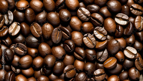 coffee beans background  AI generated