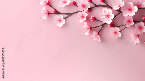 Decorative flower background pattern, floral border background