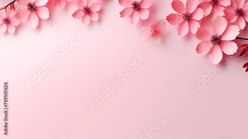 Flower frame with copy space