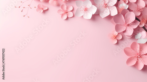 Flower frame with copy space