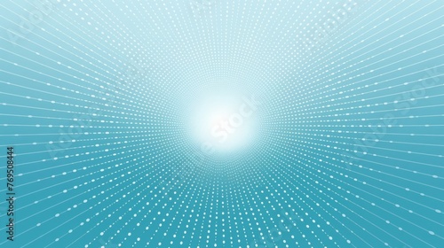 Radial halftone dots ice blue color