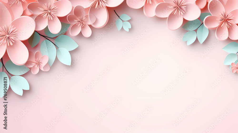 Flower frame with decorative flowers, decorative flower background pattern Flower frame with decorative flowers, decorative flower background pattern