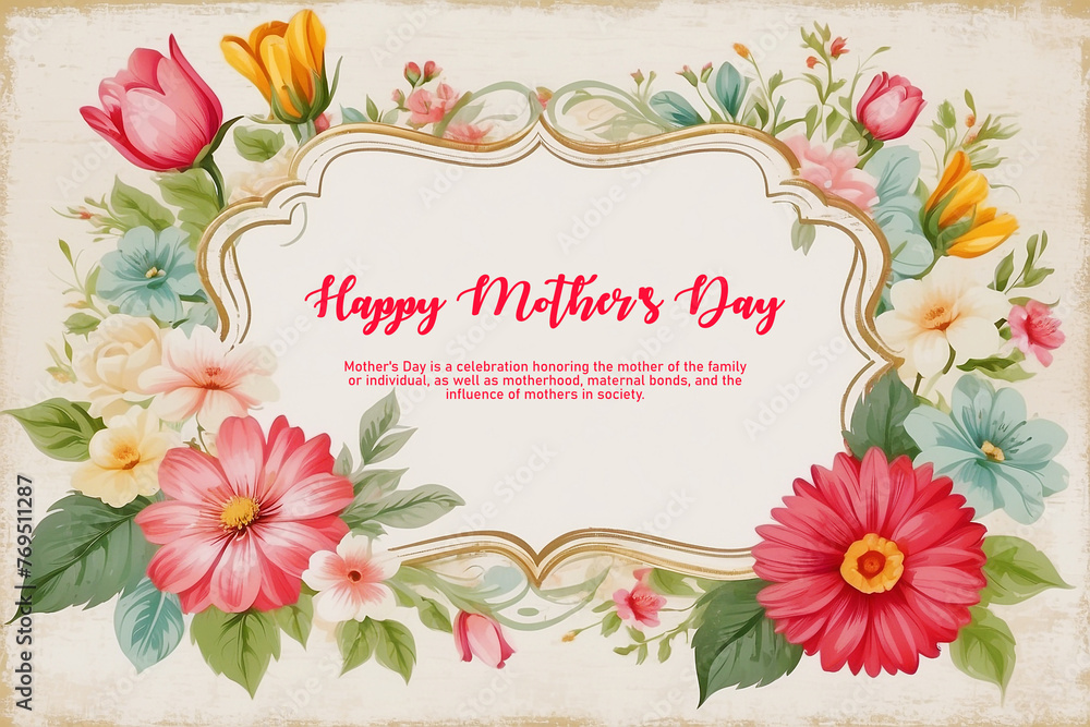 Mother's day greeting background Mother's day greeting background