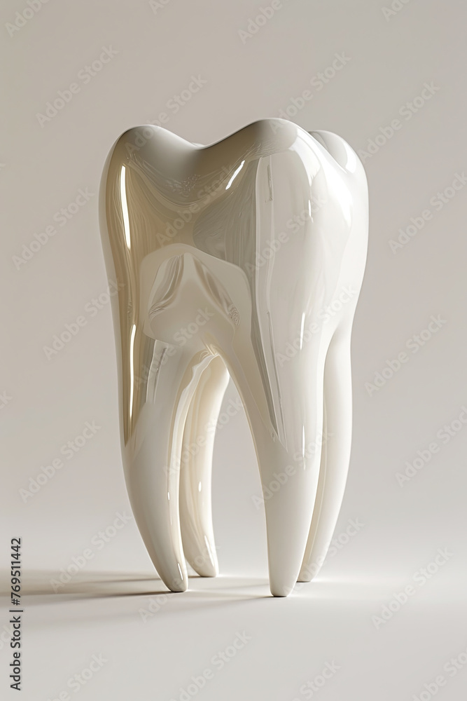 An isolated 3D tooth An isolated 3D tooth