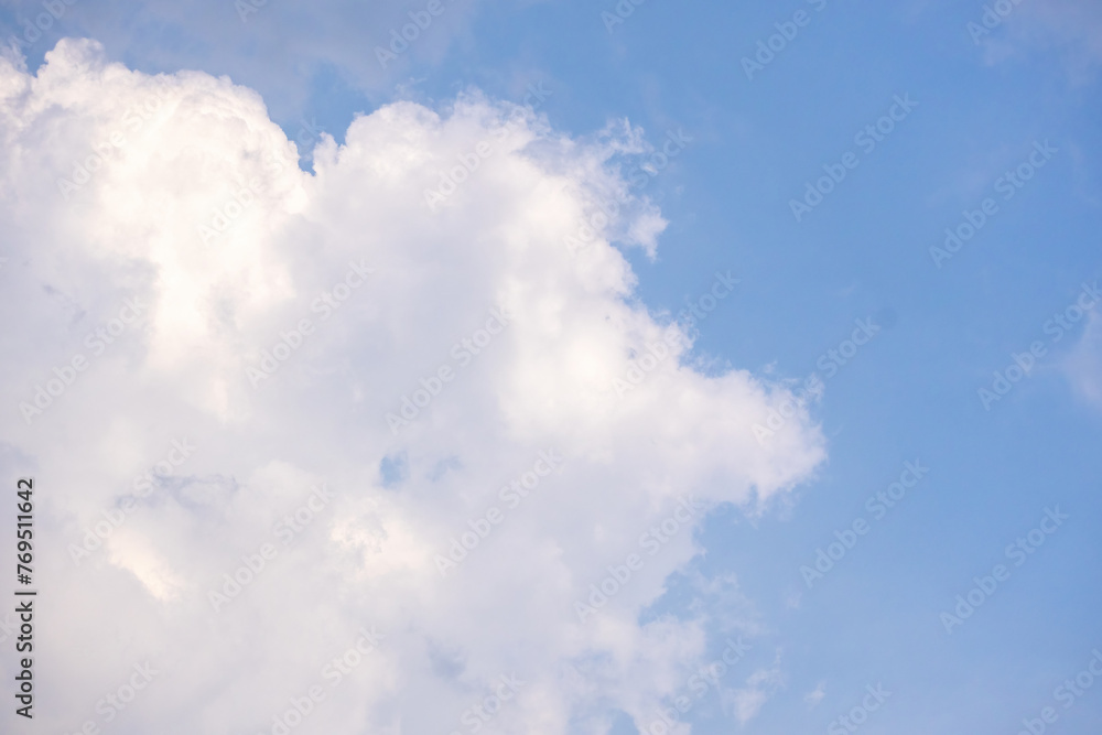 Beautiful blue sky with clouds on a summer day. Beautiful blue sky with clouds on a summer day.