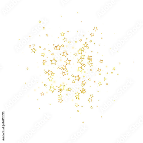 Christmas spirit. Scattered falling stars.